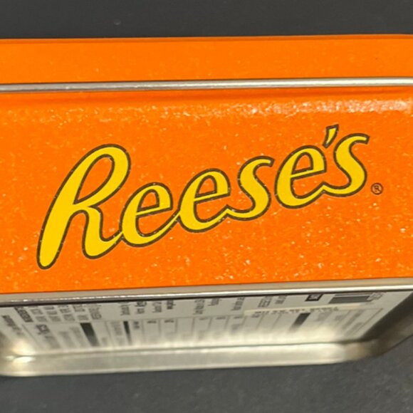 Retro Reese's Peanut Butter Cup Tin Box - Collectible Storage Container - Picture 2 of 3